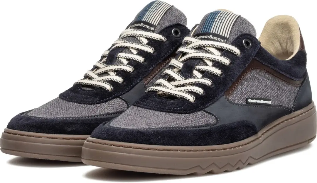 Floris van Bommel SFM-10256 De Kupster Sneakers - Blauw - afbeelding 2 van 5