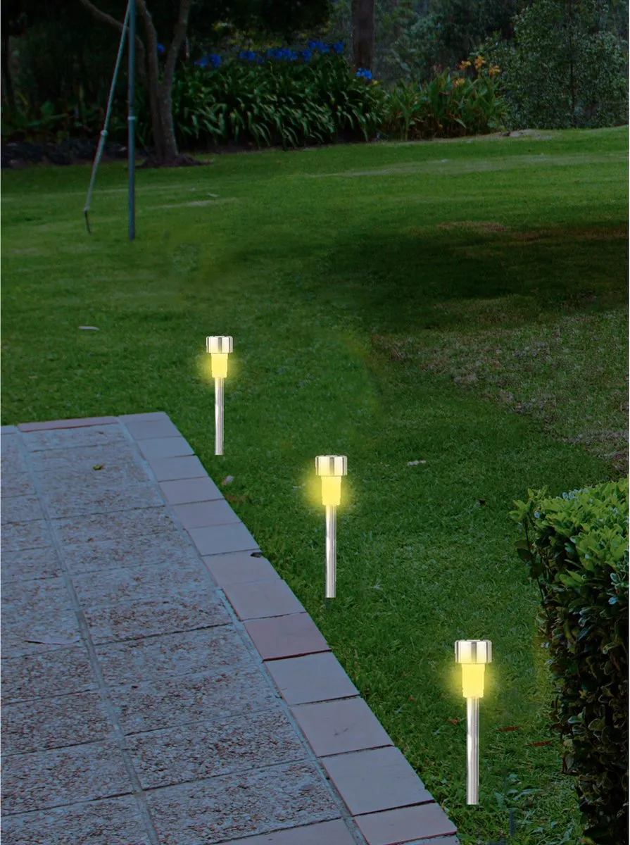 Lumineo Solar Prikspots 5 Stuks - Zilver
