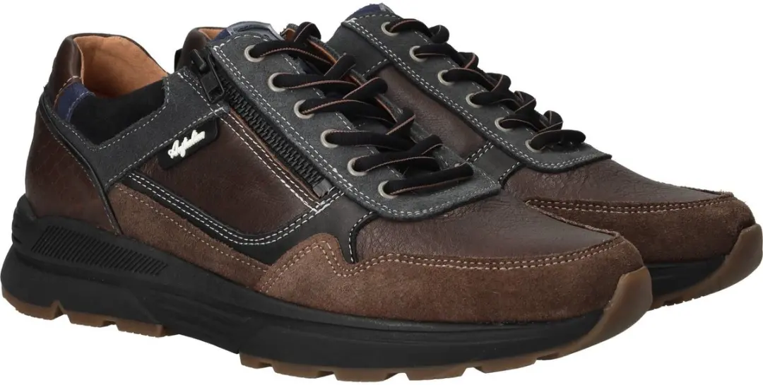 Australian Connery Sneakers Heren - Bruin - 44 - afbeelding 2 van 6