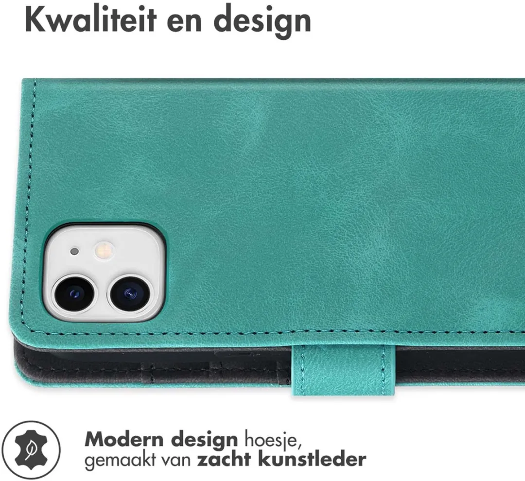Imoshion iPhone 11 Bookcase Hoesje - 3 Pasjes - Turquoise