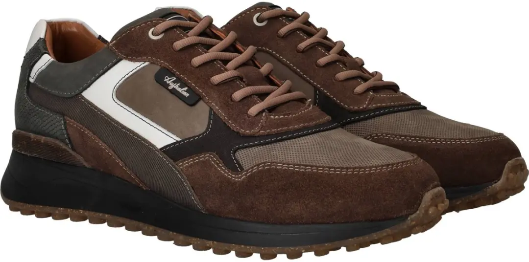 Australian Yamato Heren Sneakers - Bruin - 46 - afbeelding 4 van 6