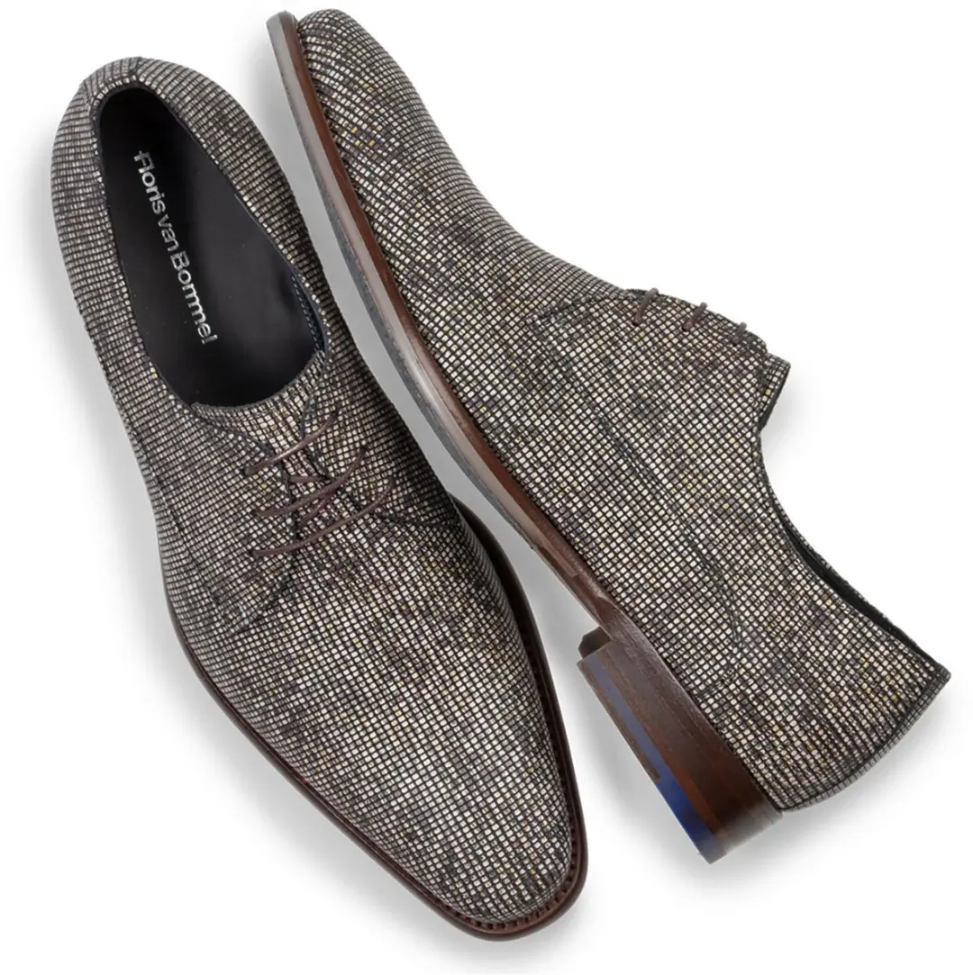 Floris van Bommel De Stijler Veterschoenen - Bruin/Combi - afbeelding 3 van 6