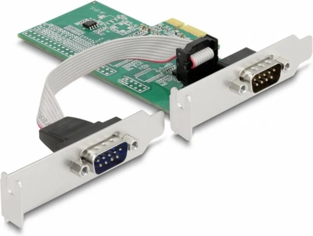Delock 89555 PCI-Express RS232 Kaart - 2x 9-pins SUB-D