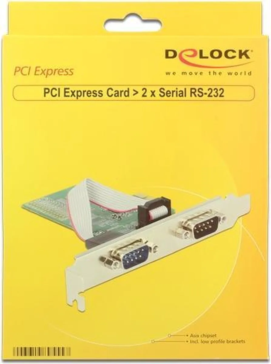 Delock 89555 PCI-Express RS232 Kaart - 2x 9-pins SUB-D - afbeelding 6 van 6