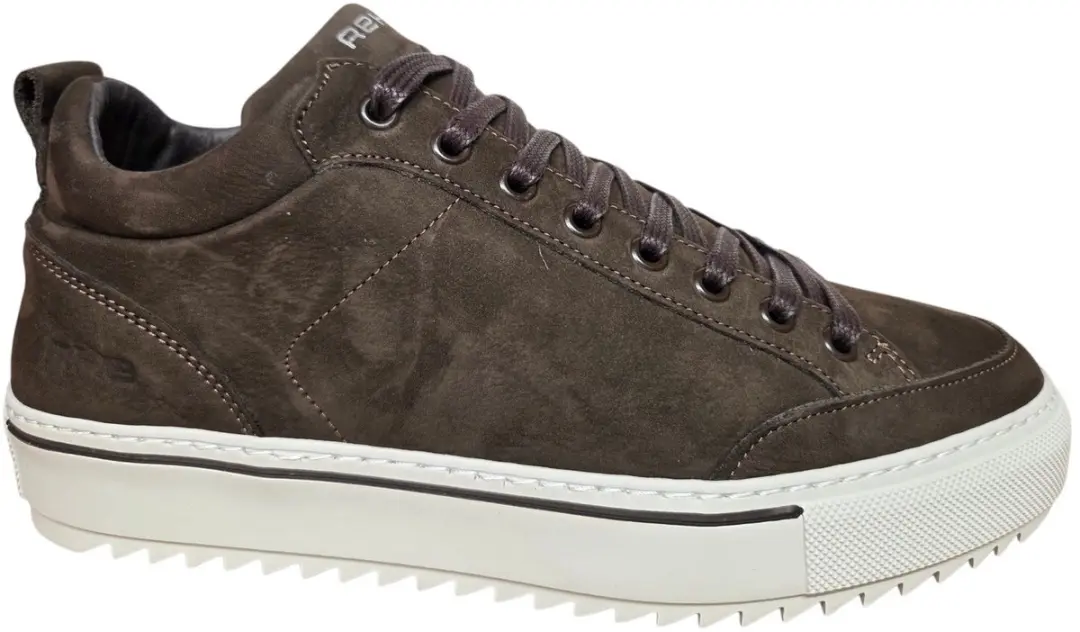 Rehab Craig Nub 4800 Dark Brown Sneakers Donker Bruin Nubuck Heren