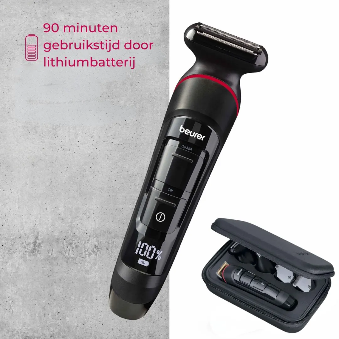 Beurer MN9X Multigroomer 11-in-1 - Waterbestendig - 90 Min Accu - Zwart