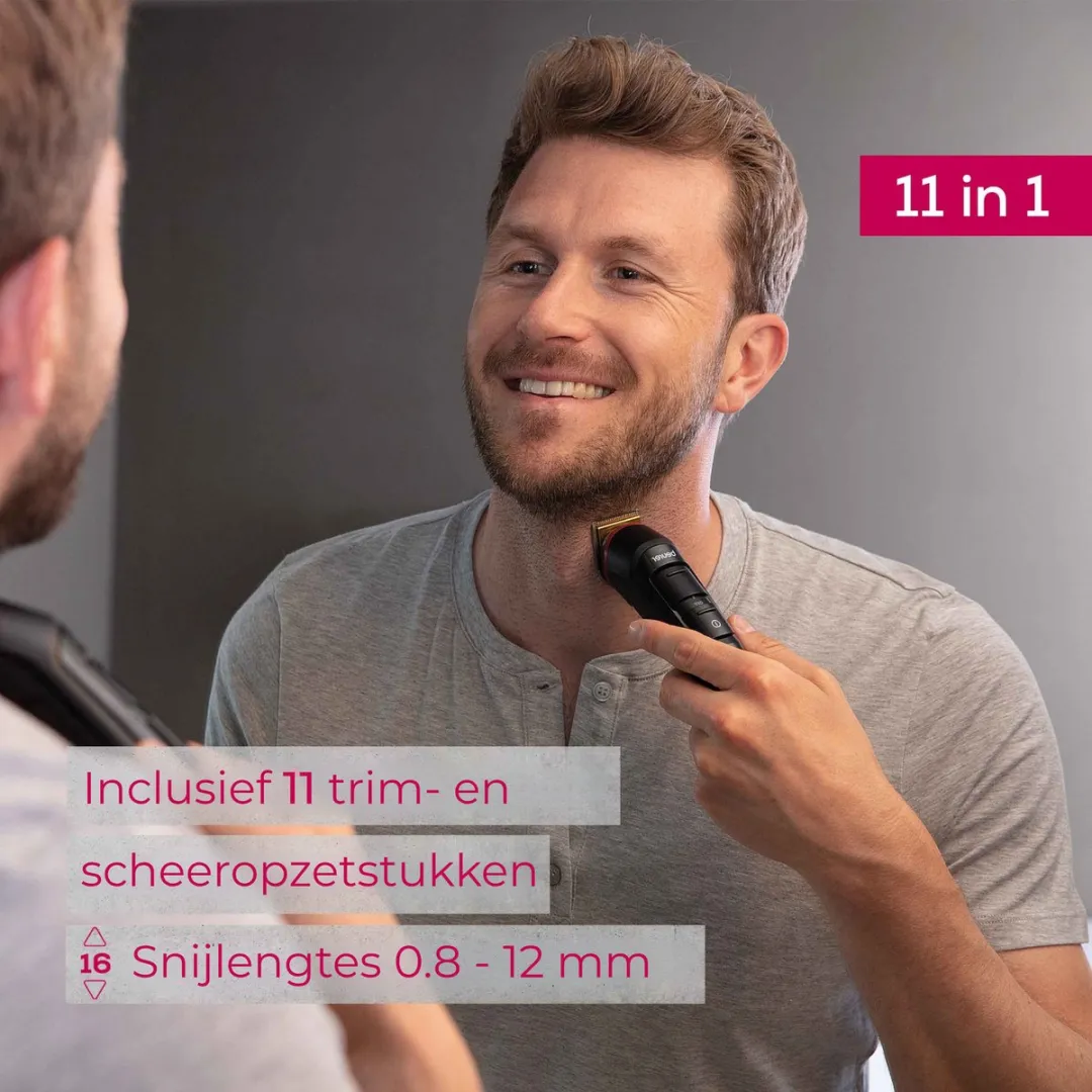 Beurer MN9X Multigroomer 11-in-1 - Waterbestendig - 90 Min Accu - Zwart