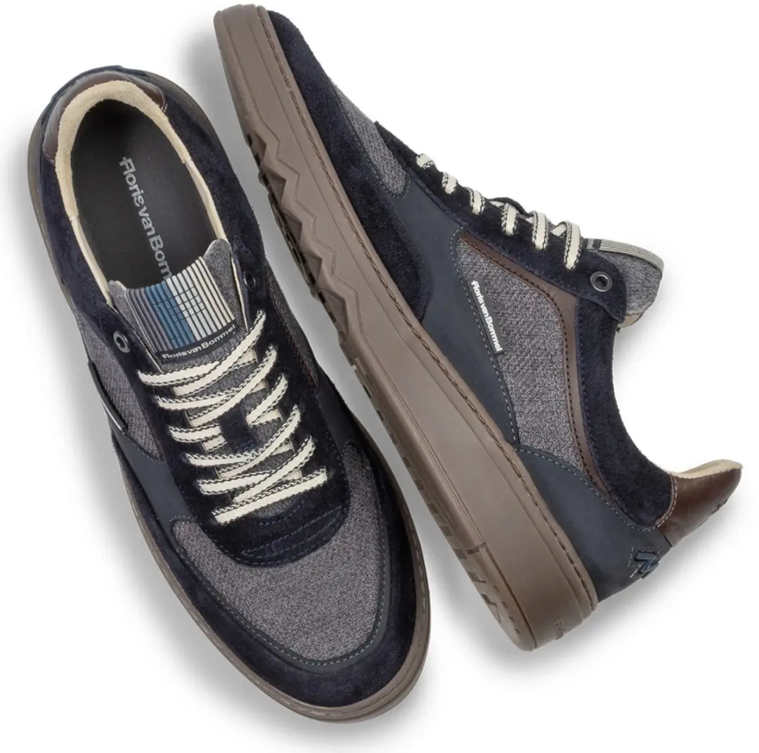 Floris van Bommel De Kupster 09.03 Heren Sneakers - Blauw - afbeelding 4 van 6
