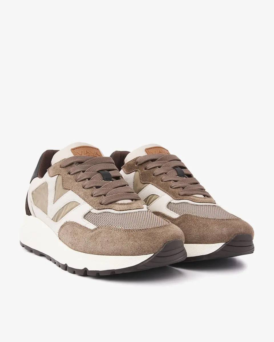 VIA VAI Owen Cody Sneakers Heren - Bruin/Beige - afbeelding 2 van 6