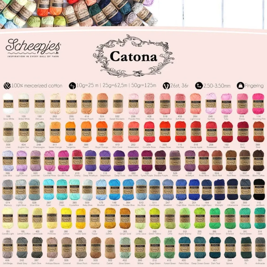 Scheepjes Catona 25g - 528 Silver Blue