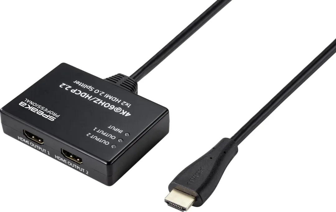 SpeaKa Professional SP-9443508 HDMI-splitter 2 poorten