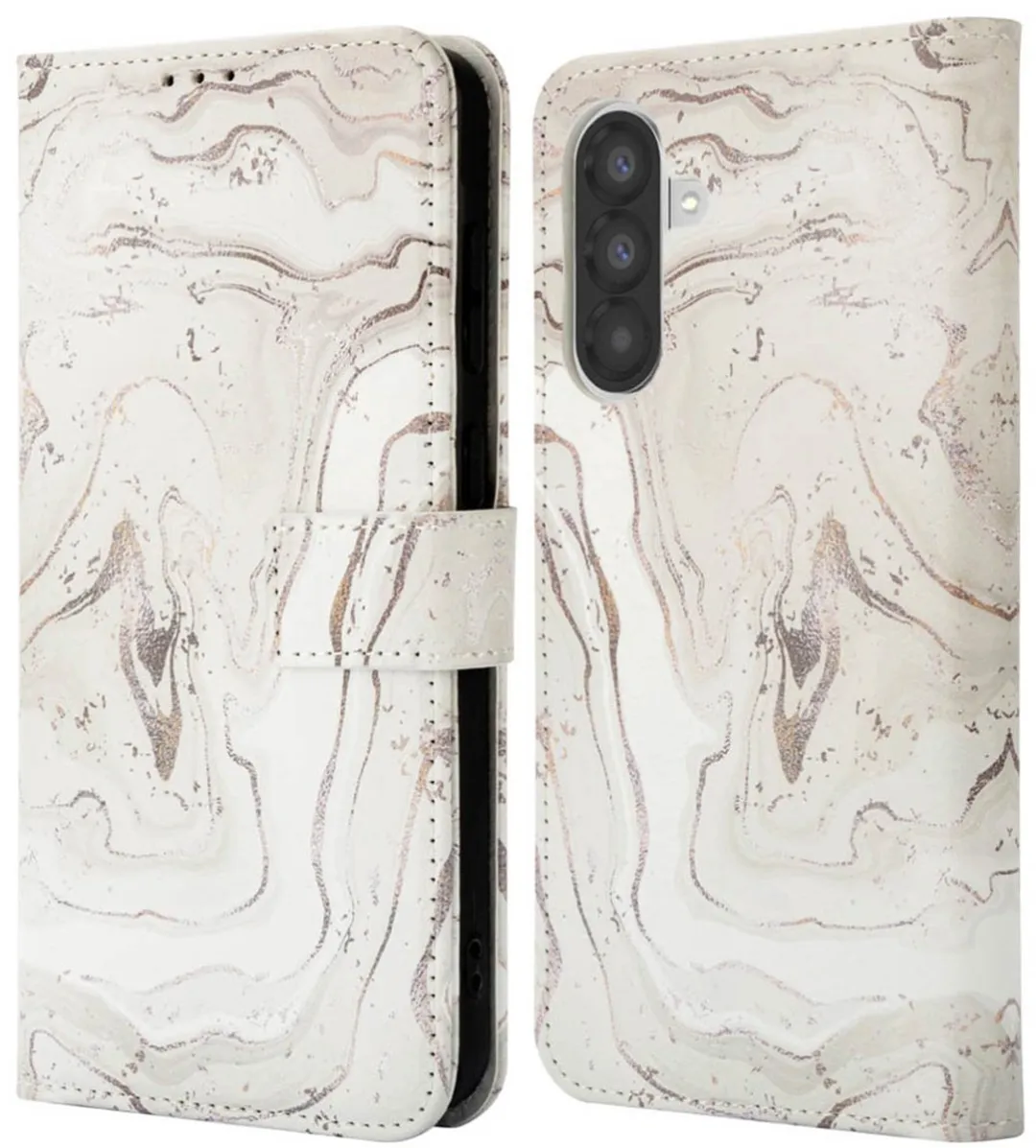 Imoshion Galaxy A56 Hoesje Sandy Marble - 3 Pasjes