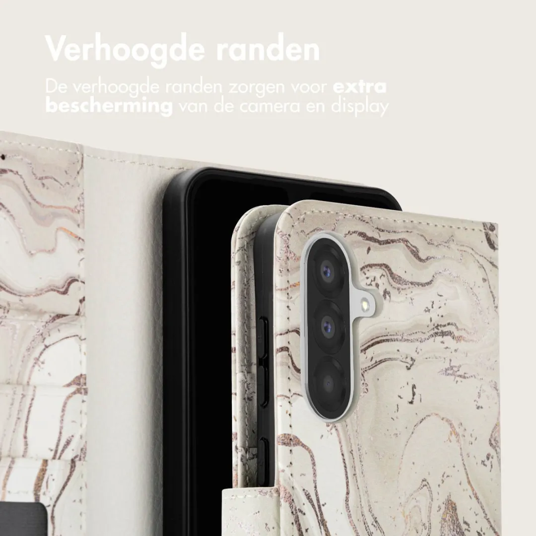 Imoshion Galaxy A56 Hoesje Sandy Marble - 3 Pasjes