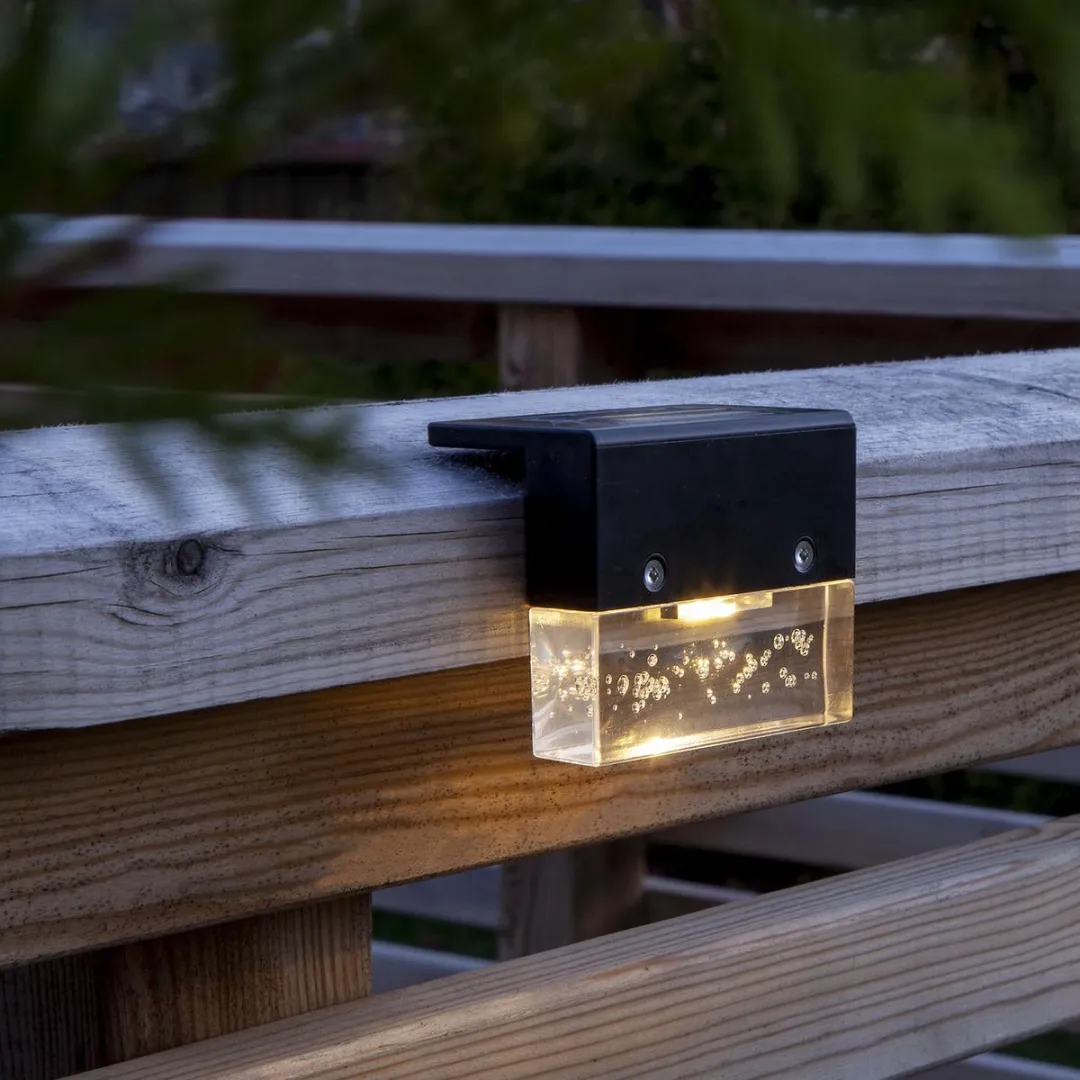 Star Trading Bubbly Fence Wandlamp - Zwart - 4 Stuks - afbeelding 6 van 6