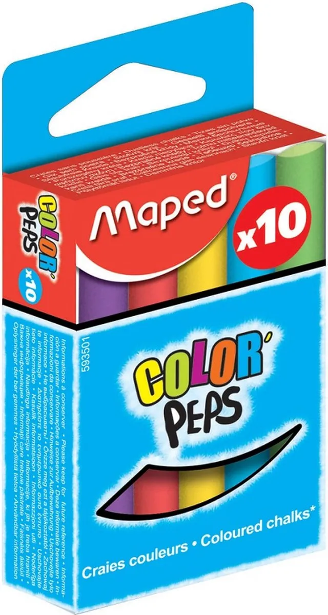 Maped Krijt Assorti - 10 Stuks