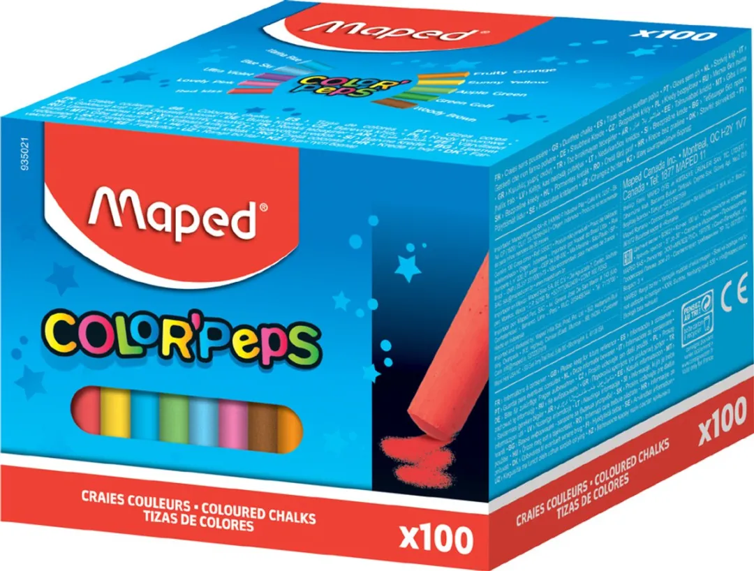 Maped Krijt Assorti - 10 Stuks