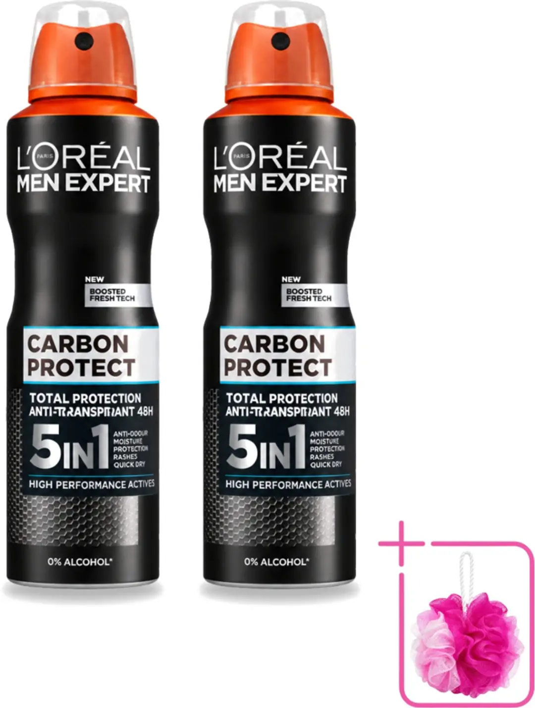 2 x L'Oréal Men Expert Carbon Protect 5-in-1