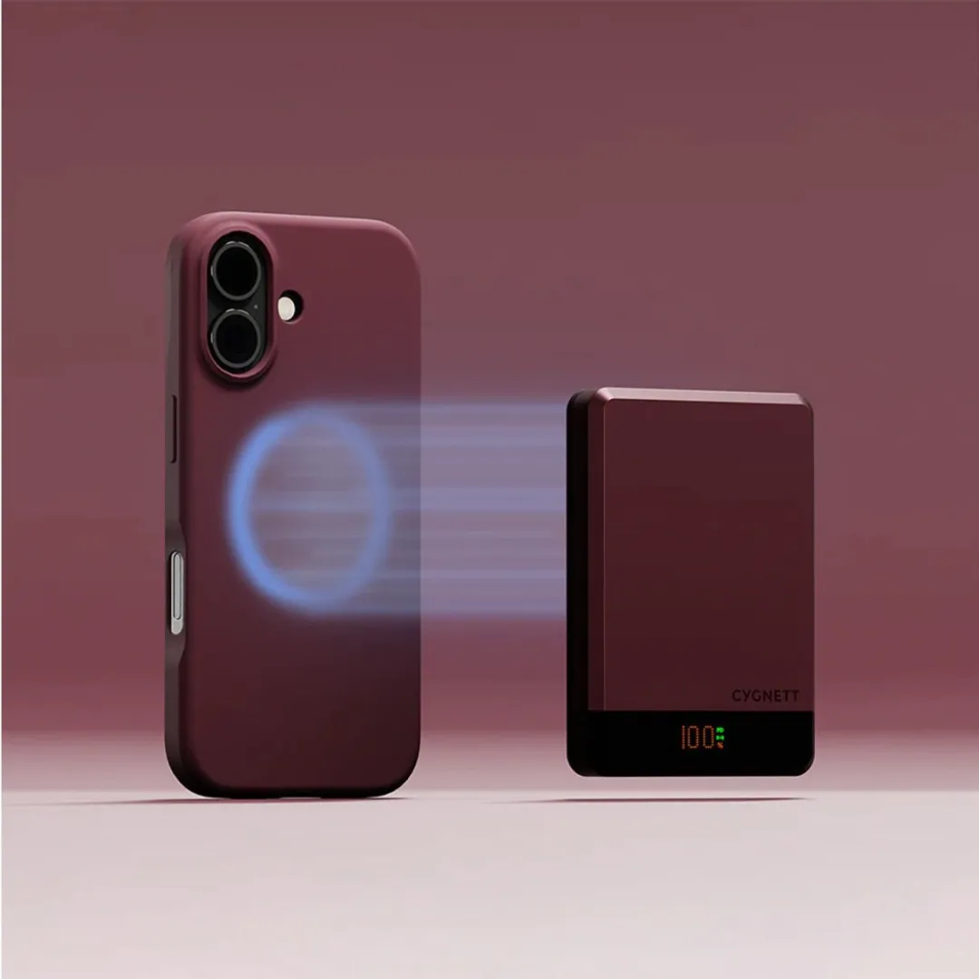 Cygnett MagSlim Powerbank 10.000mAh - 1x opladen - Rood - afbeelding 6 van 6