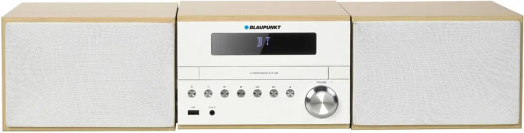 Blaupunkt MS45BT Mini Stereo Systeem - 50W - Bluetooth - Wit/Bruin