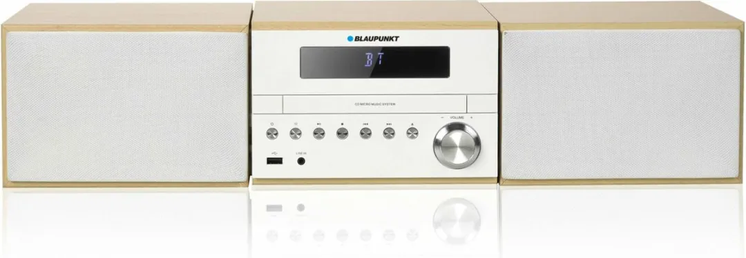 Blaupunkt MS45BT Mini Stereo Systeem - 50W - Bluetooth - Wit/Bruin