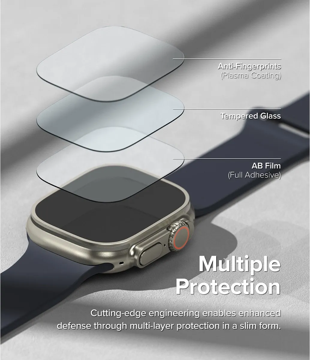 Ringke Bezel Styling + Schermbeschermer Apple Watch Ultra 49mm - Zilver