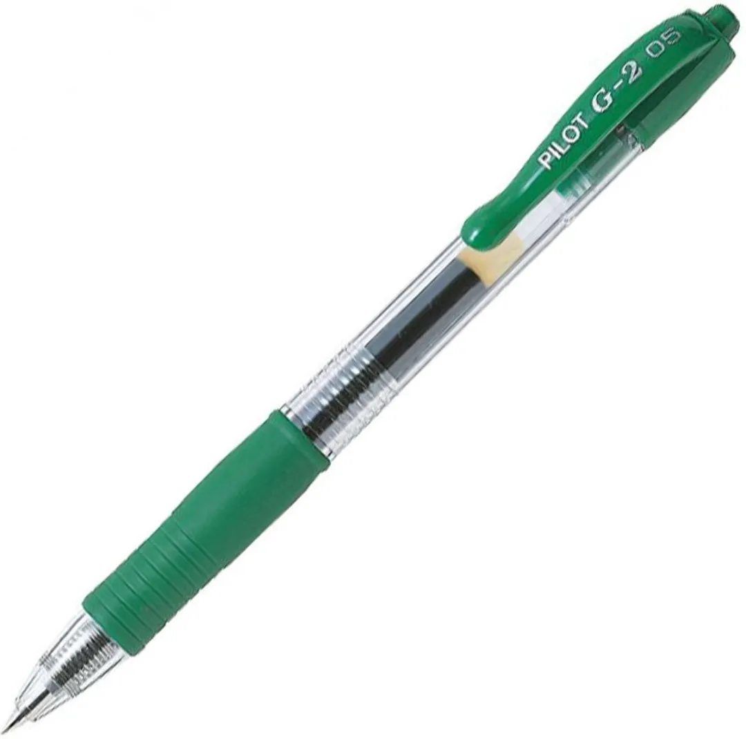 Pilot G-2 Groene Rollerballpen