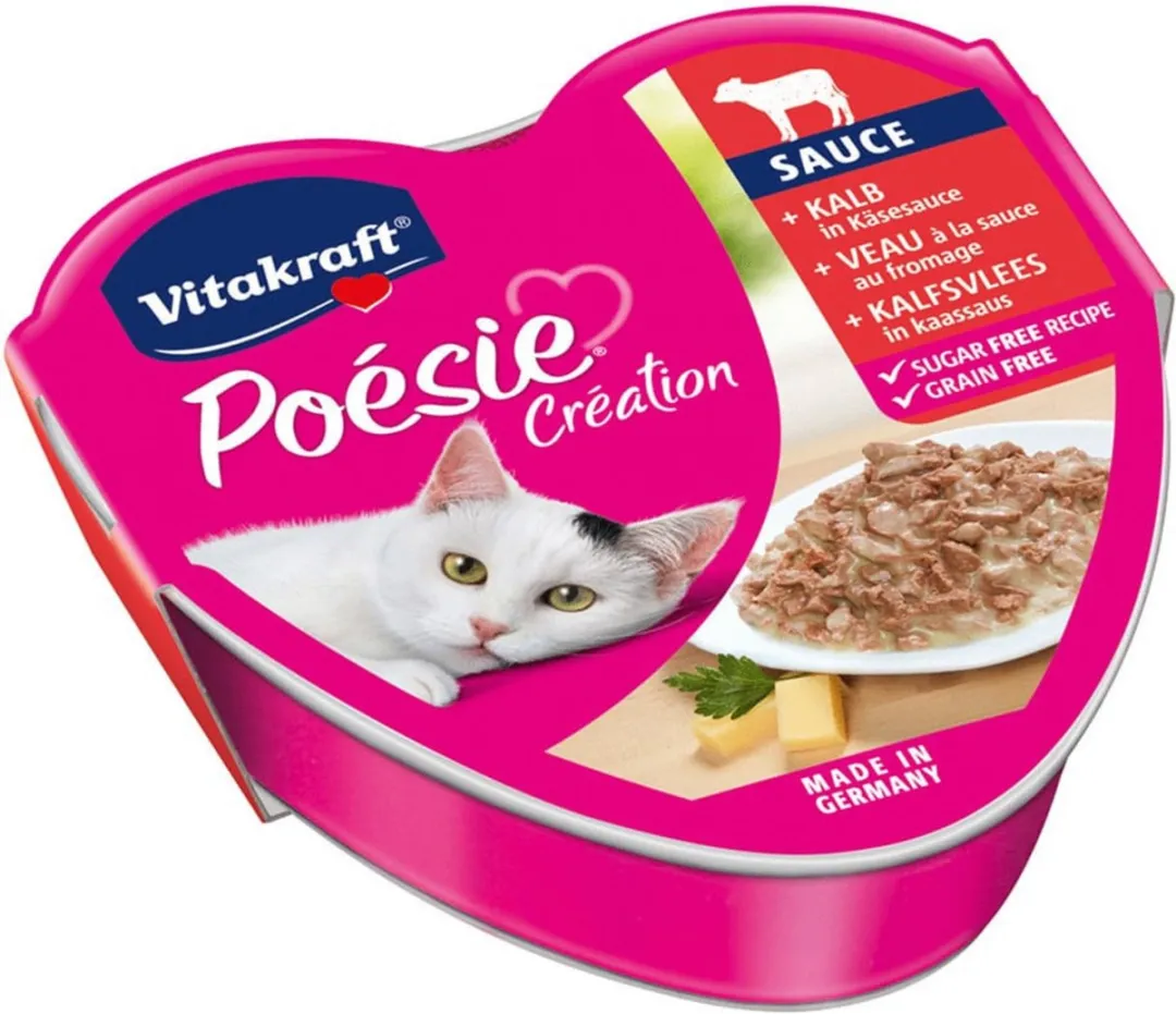 Vitakraft Poésie Creation Kalfsvlees & Kaassaus 85g