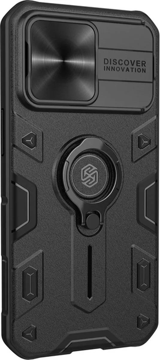 Nillkin CamShield Armor Hoesje iPhone 13 Pro - Zwart NILCSPRO32