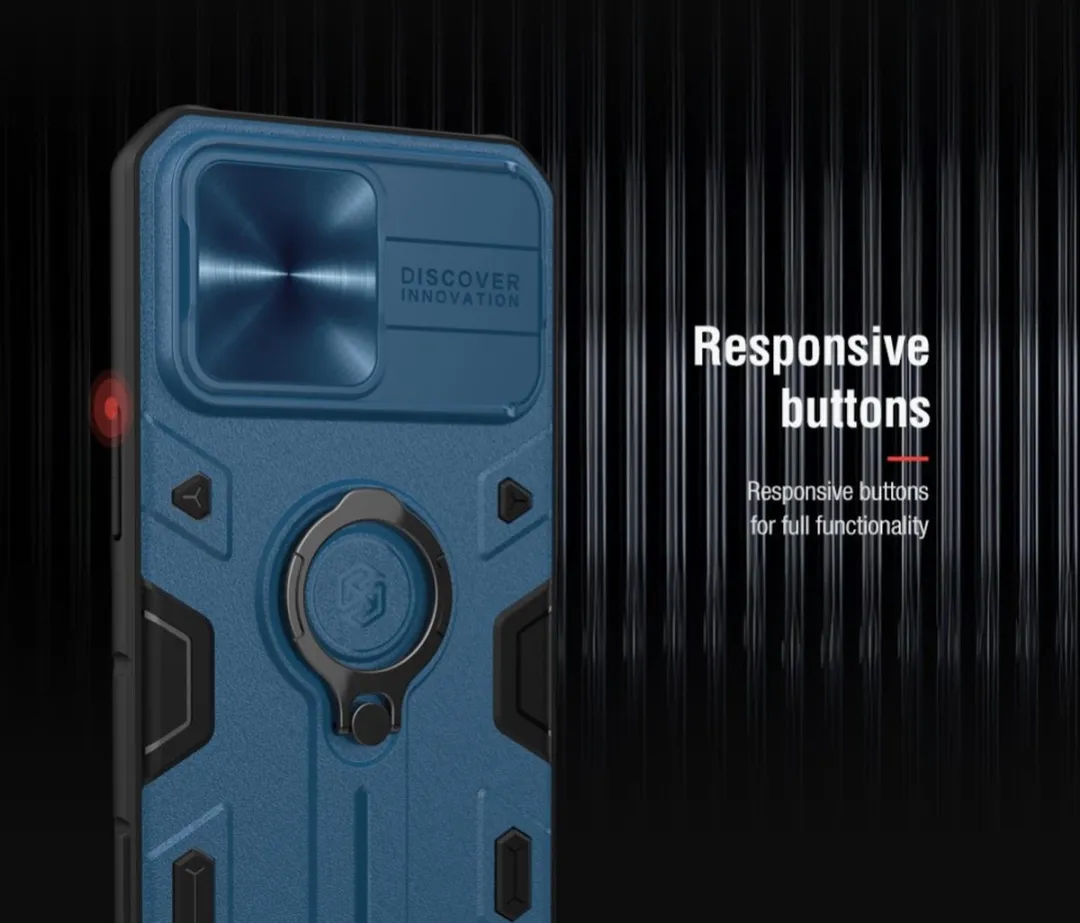Nillkin CamShield Armor Hoesje iPhone 13 Pro - Zwart NILCSPRO32