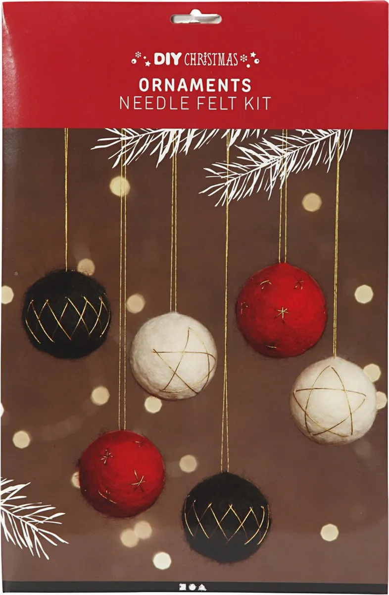 Creativ Company DIY Kerstballen Vilten