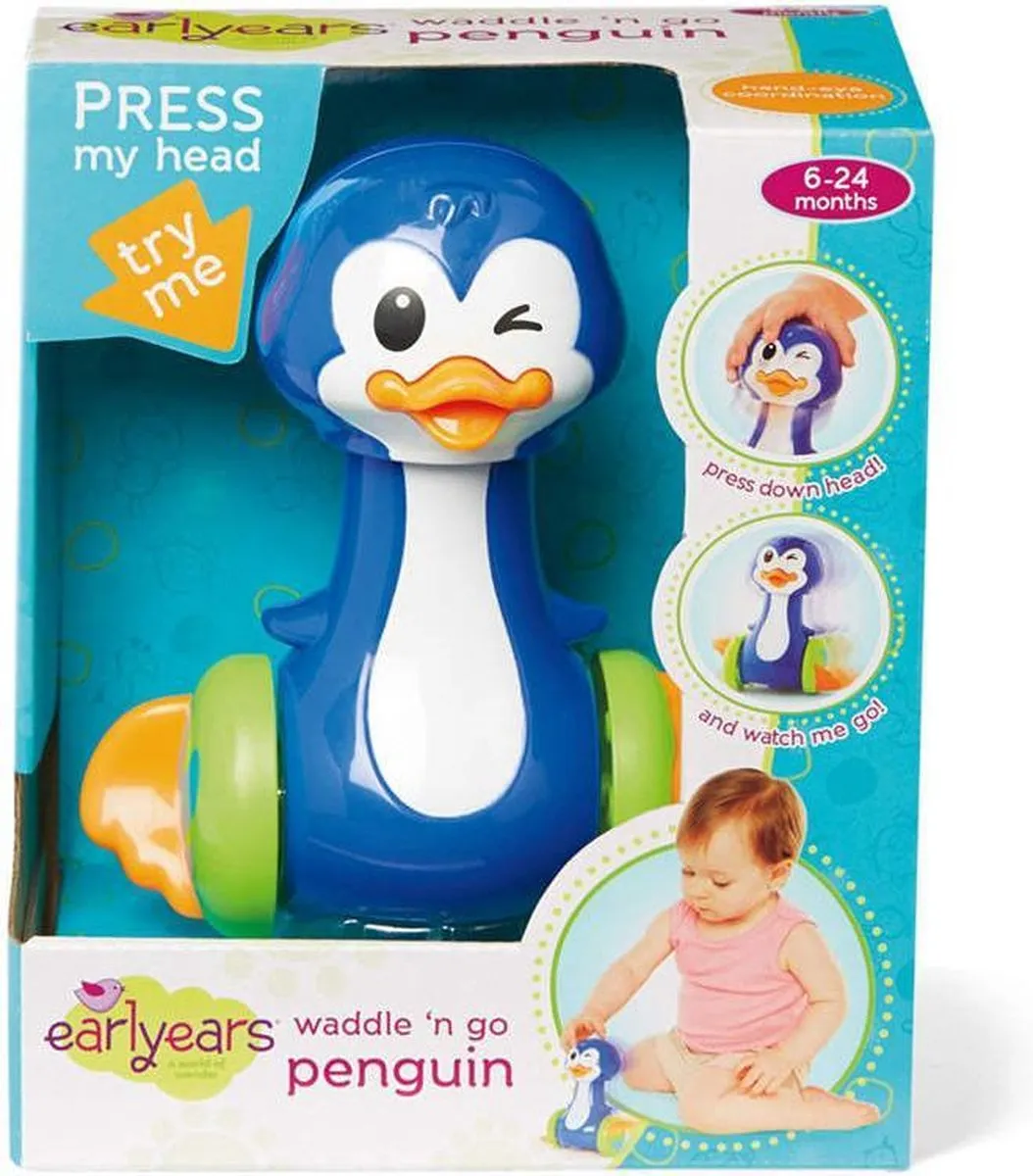 Playing Kids Push & Go Animals Pinguïn
