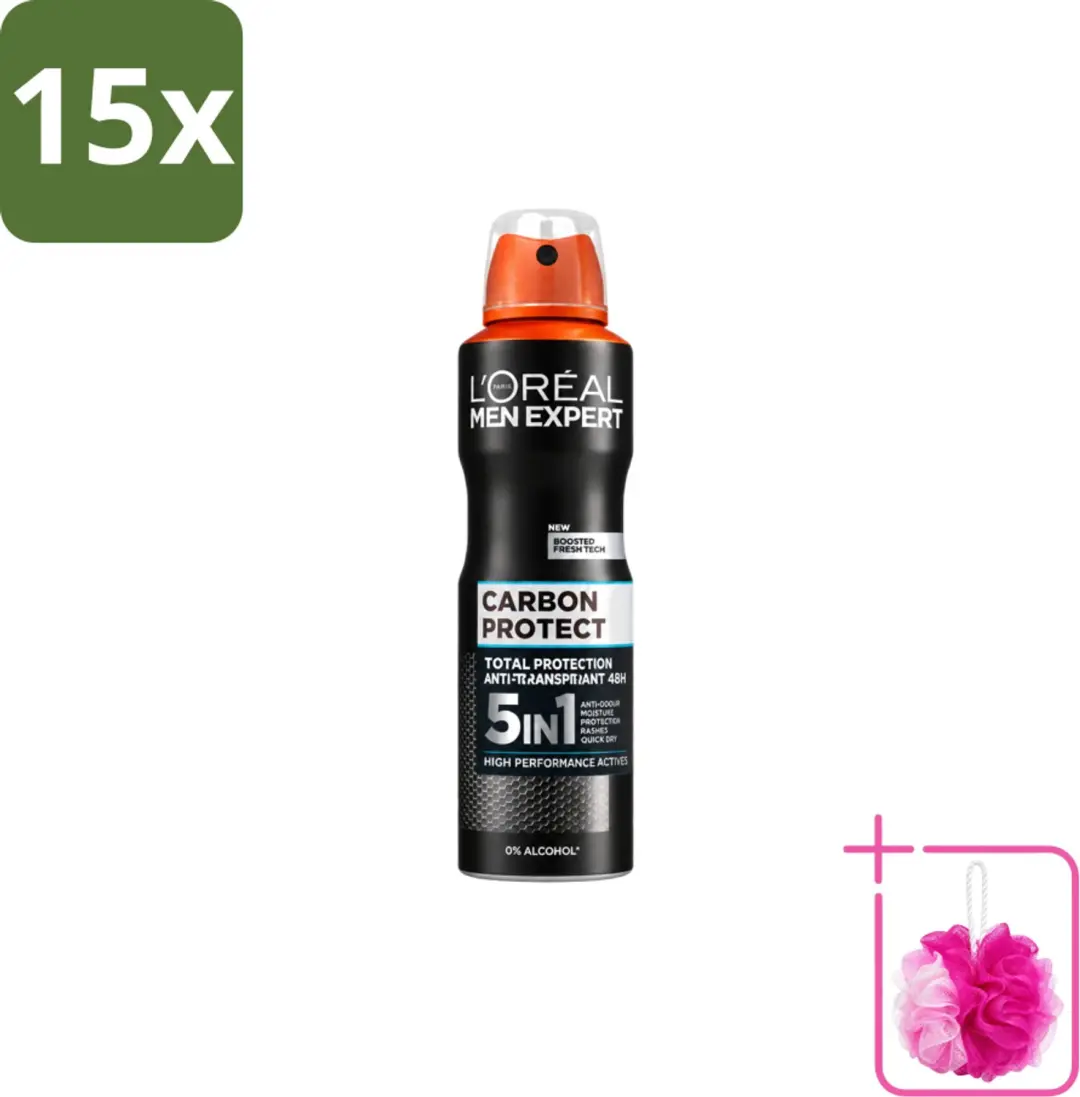 15 x L'Oréal Men Expert Carbon Protect 5-in-1
