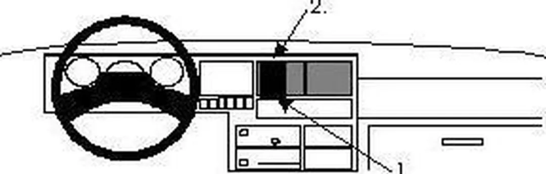 Brodit ProClip 851907 Telefoonhouder - Volkswagen T4 Transporter/Pickup 1991-1995 - Zwart