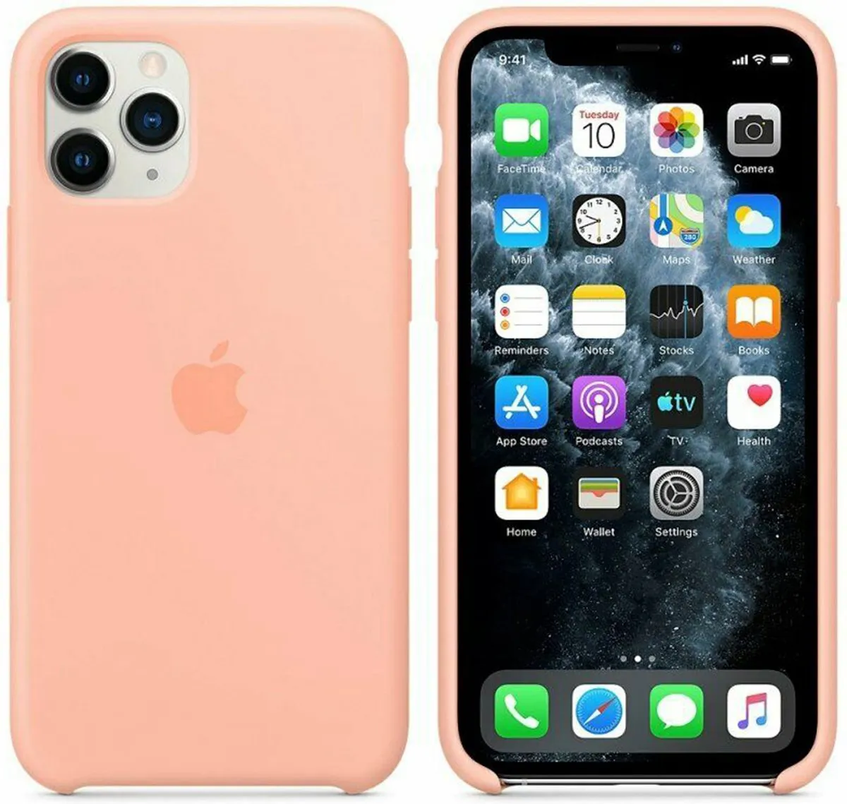 Apple iPhone 11 Pro Siliconen Hoesje Grapefruit Oranje