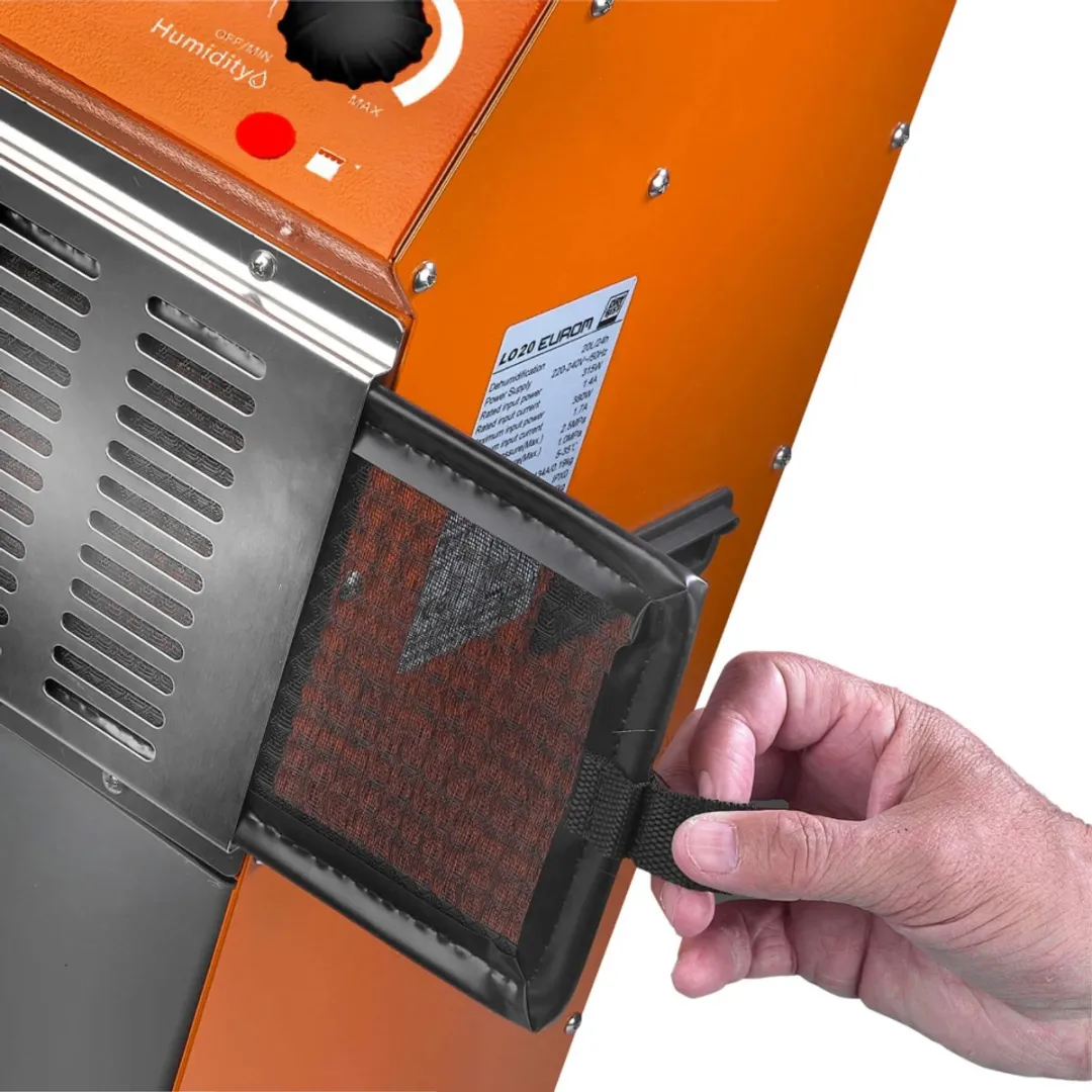 Eurom LO20 Luchtontvochtiger 360W - 260 m³/h - Vloermodel - Oranje