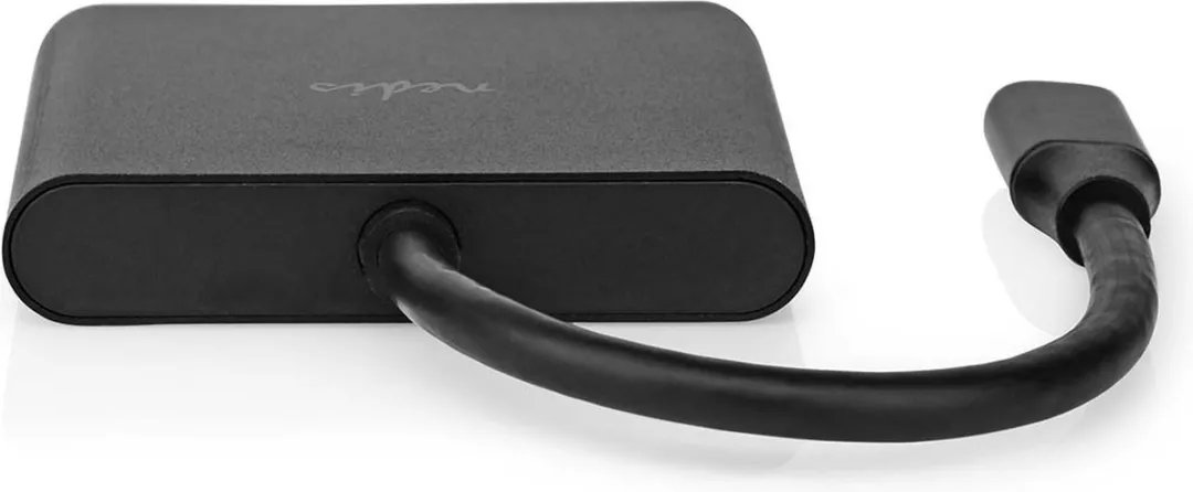Nedis CCGB64770BK01 USB Multi-Port Adapter - USB-C/HDMI/USB-A - 5Gbps - 10cm - Zwart