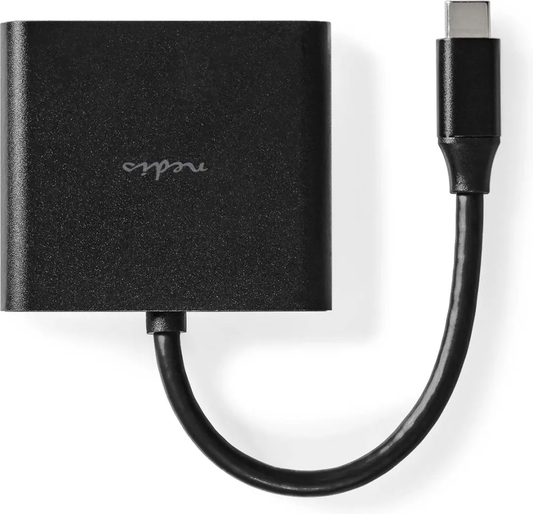 Nedis CCGB64770BK01 USB Multi-Port Adapter - USB-C/HDMI/USB-A - 5Gbps - 10cm - Zwart