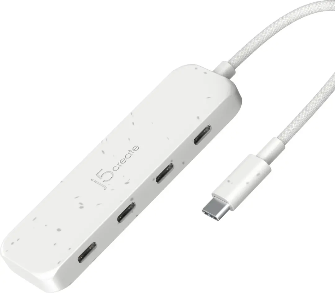 j5create JCH345EW-N USB-C Hub 4-Poorts - Wit - afbeelding 5 van 5