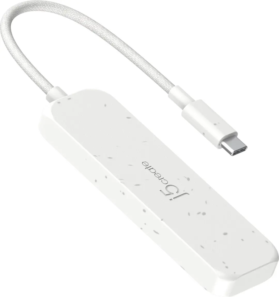 j5create JCH345EW-N USB-C Hub 4-Poorts - Wit - afbeelding 4 van 5