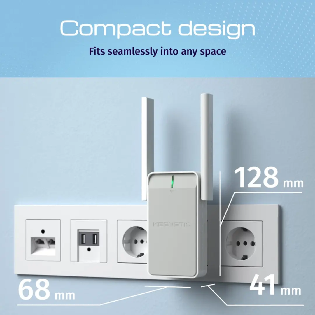 Keenetic Buddy 6 KN-3411-01-EU Wi-Fi 6 Mesh Extender - Wit - afbeelding 3 van 6