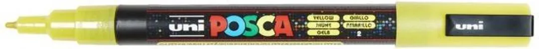 Posca Uni Posca Verfmarker Glitter Geel
