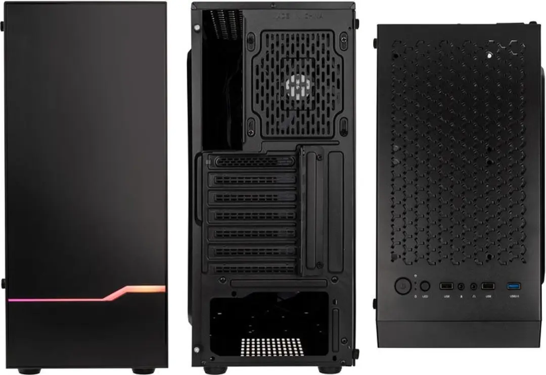Kolink INSPIRE K9 Midi-tower Behuizing - Zwart - afbeelding 6 van 6