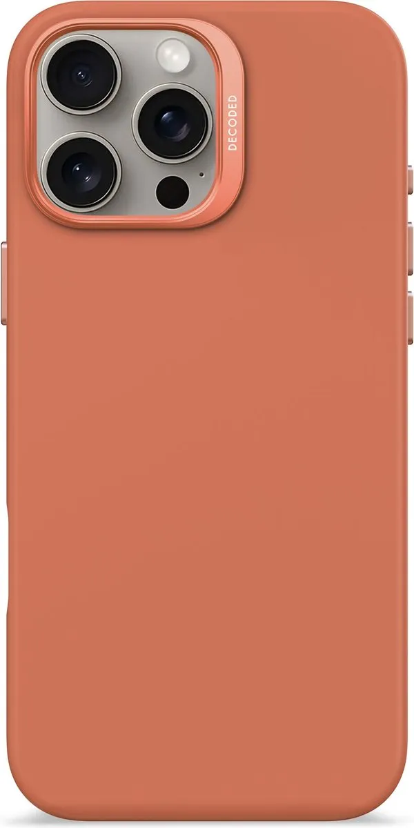 Decoded Siliconen Hoesje iPhone 16 Pro Max - Sand Stone Roze - Antibacterieel