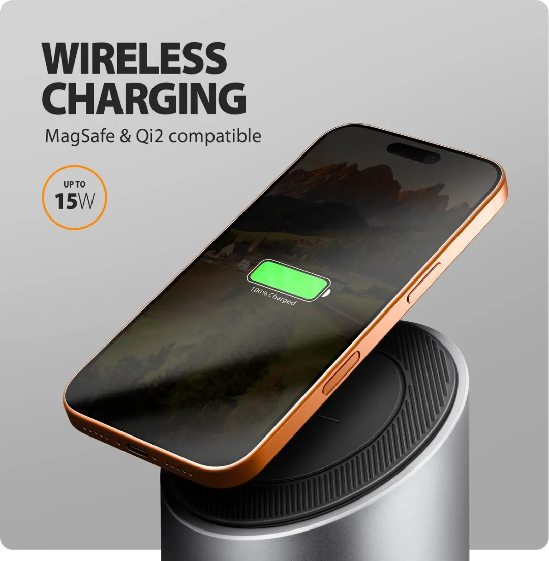 Axagon HMC-WL9 USB-C Dockingstation - Grijs - afbeelding 5 van 6