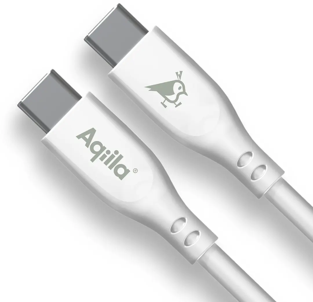 Aqiila AQCBPBIC1SI812 USB-C naar USB-C Kabel - 1 m - Wit - afbeelding 5 van 6