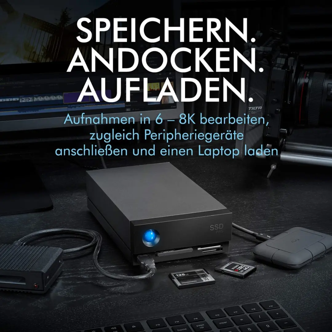 LaCie 2big Dock STLG32000400 Diskarray 32TB - Zwart - afbeelding 5 van 6