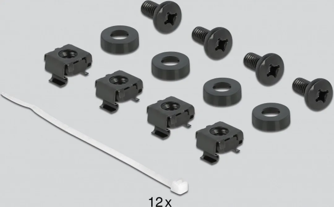 Delock 66483 Kabelbeheersborstelstrip 10" - Zwart - afbeelding 3 van 4