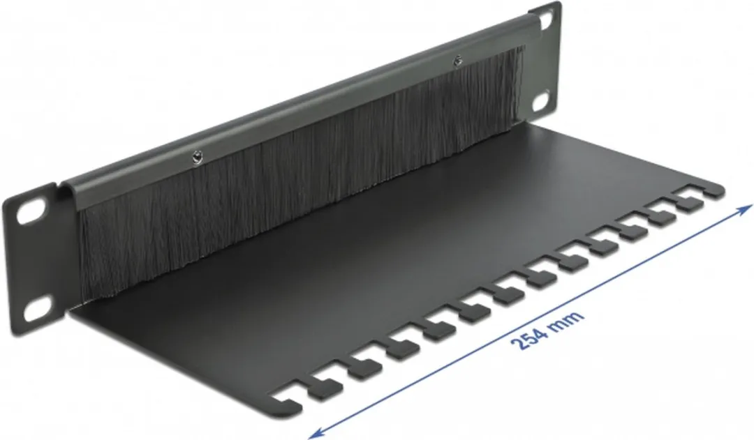Delock 66483 Kabelbeheersborstelstrip 10" - Zwart - afbeelding 4 van 4