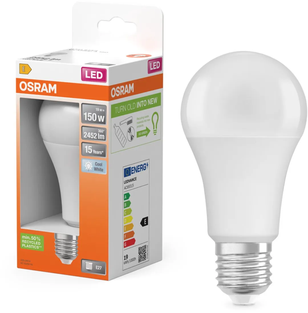 Osram LED-lamp E27 Ballon 19W Neutraalwit - Mat - 4000K