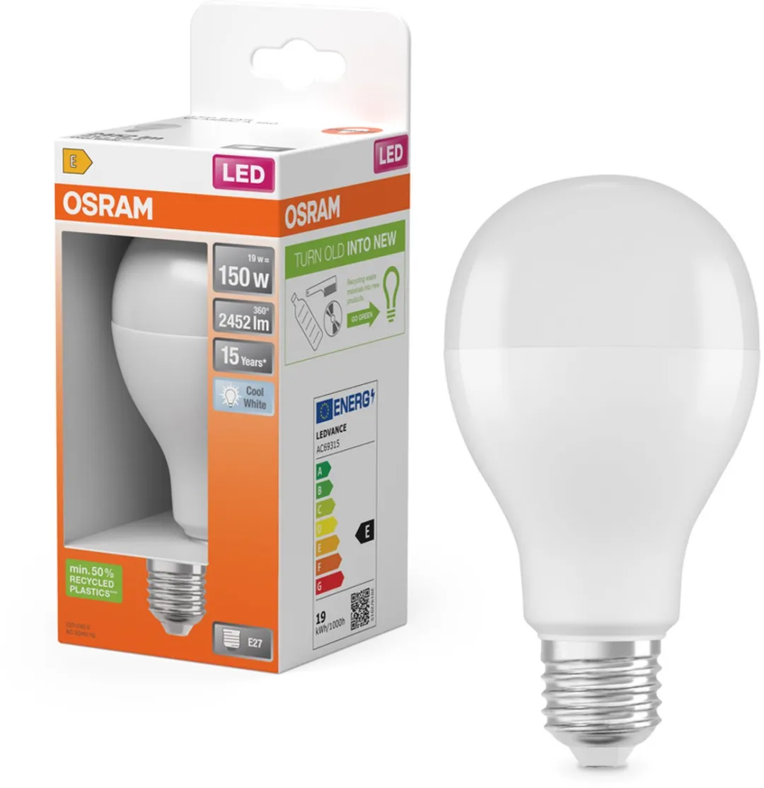 Osram LED-lamp E27 Ballon 19W Neutraalwit - Mat - 4000K